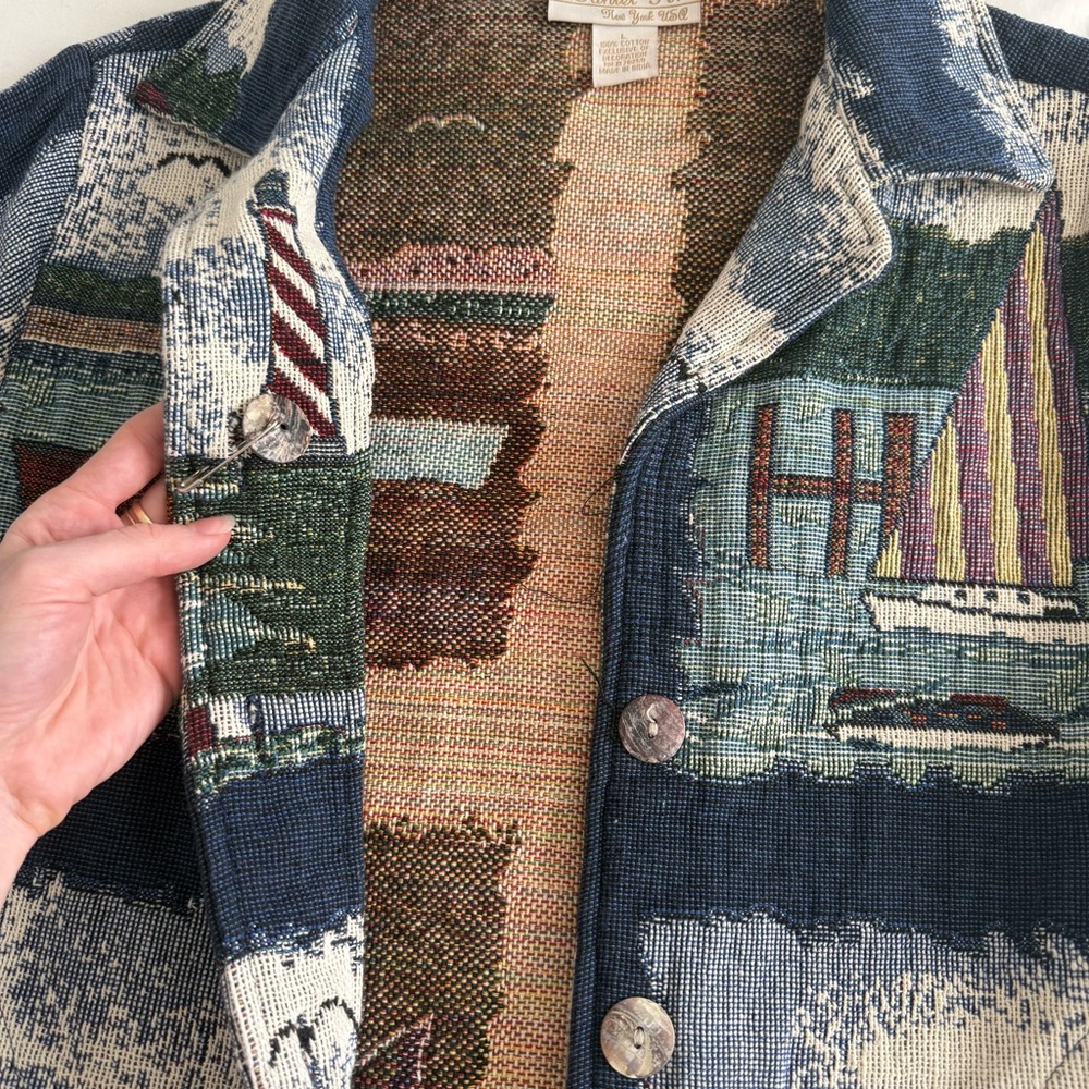 Vintage Coastal Patchwork Jacket - image 8